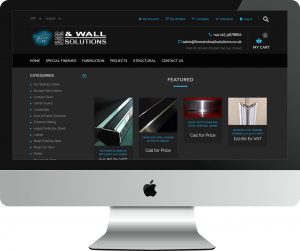 Web Design Project Floor and Wall Solutions - iMac View